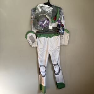Disney Pixar Lightyear Buzz Lightyear Child Costume Deluxe Outfit Helmet M 7/8